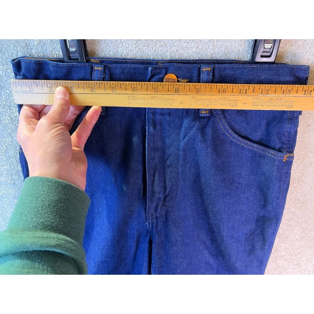 Vtg Wrangler Jeans Women 29x32 Blue '70s 845PWO No Fault USA Made Talon Zip Boot